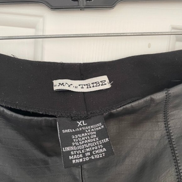 My Tribe Leather Pants / Leggings Size XL - Picture 4 of 8
